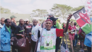 Mzee Ruengo at Lewa Marathon